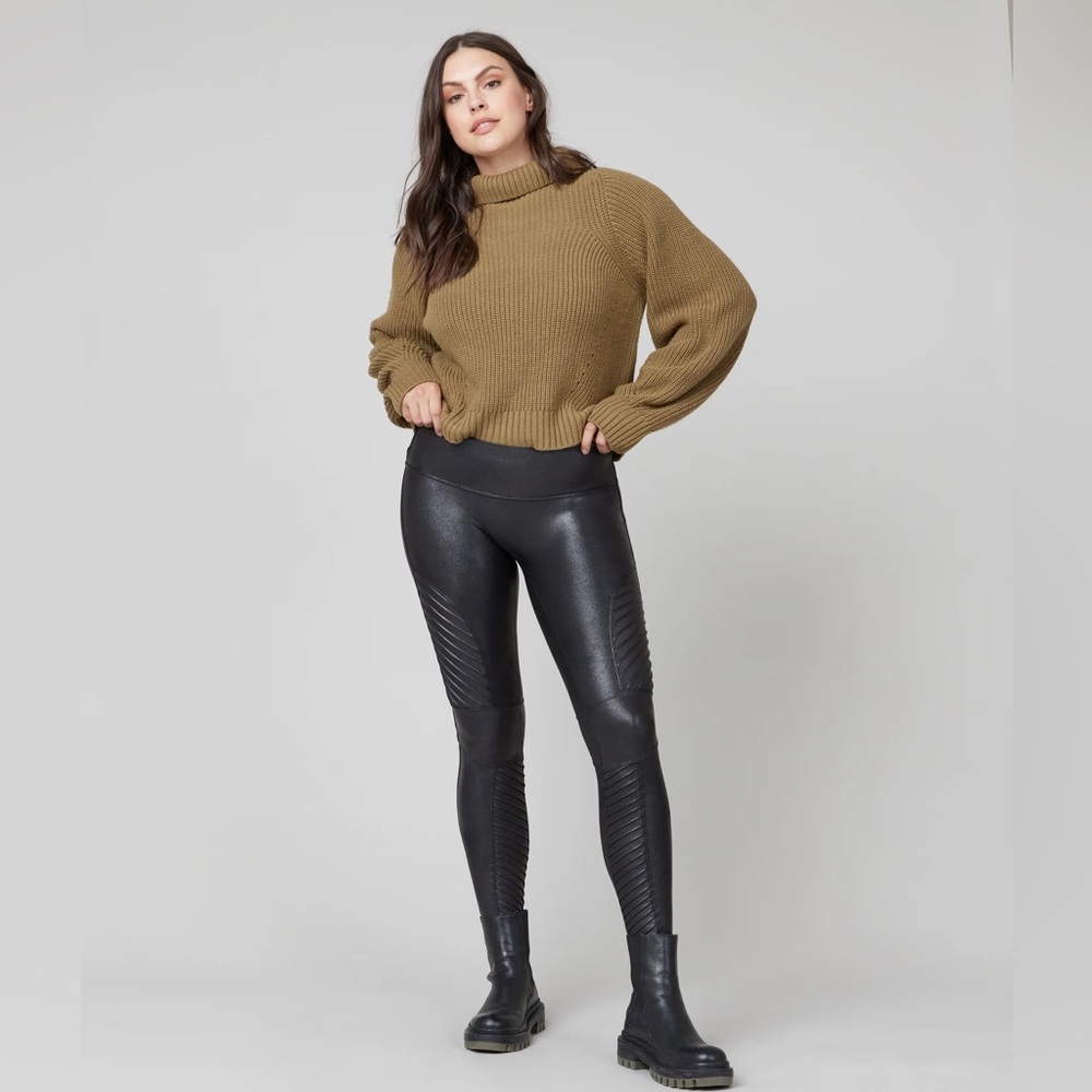 SPANX Contour Moto Leggings Black S